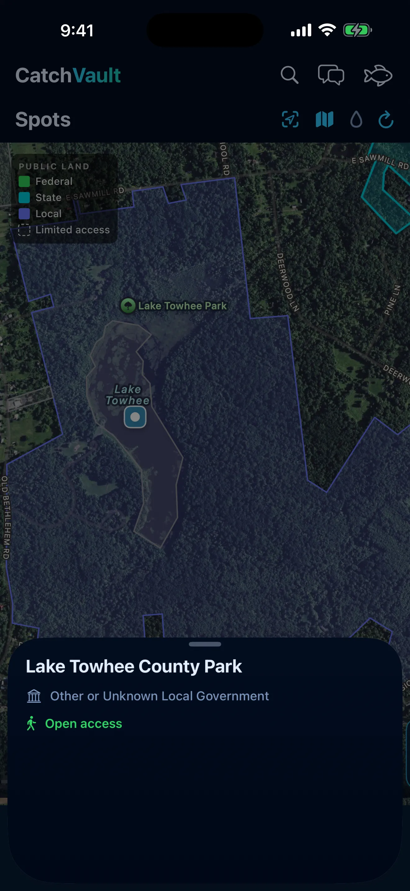 Public & Private Land, Tap for the details