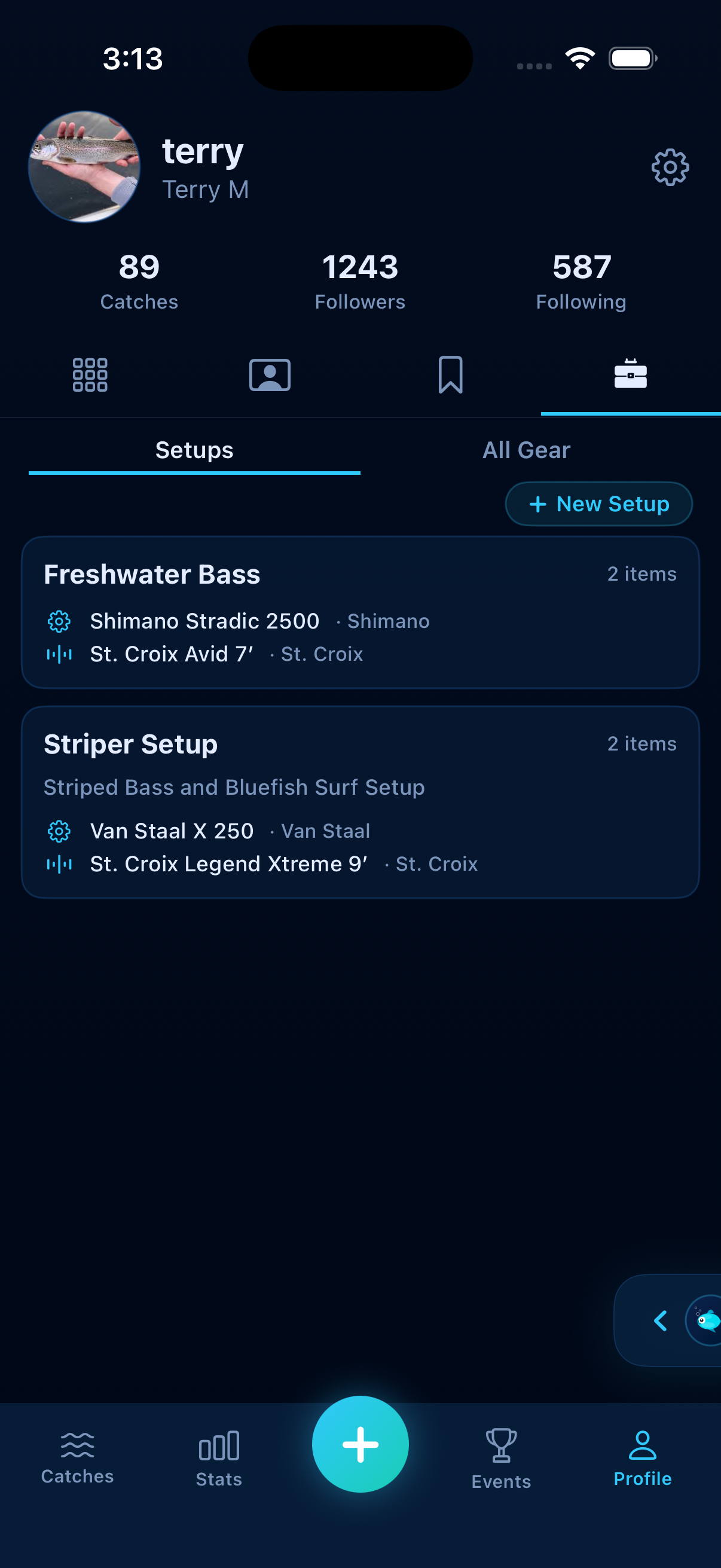 Gear setups